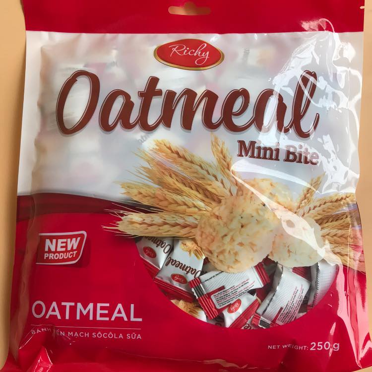 Bánh yến mạch Oatmeal Richy Socola sữa túi 250g