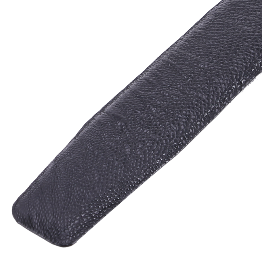 HK4417 - Dây nịt nam da đà điểu 4P màu đen