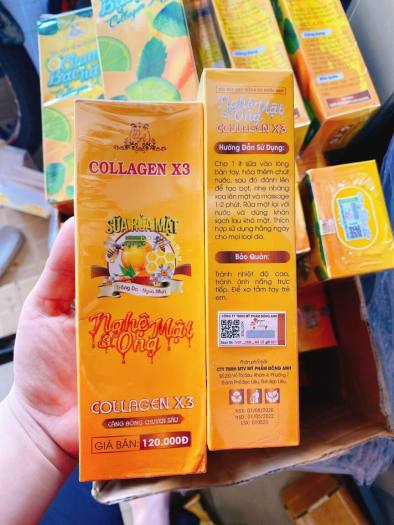 Sữa rửa mặt Nghệ Collagen X3 Đông Anh - Chính hãng 100ml