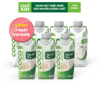 COMBO 7 NGÀY VUI KHỎE - 3 Dừa Dứa Non+ 4 Dừa Xiêm Xanh 330ml/1hộp
