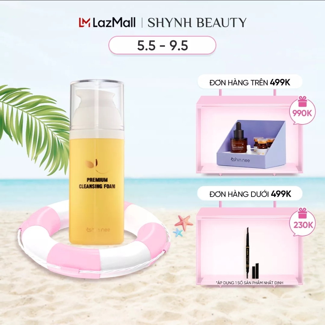 Sữa rửa mặt bọt tuyết làm sạch và sáng da Shin Nee 120ml