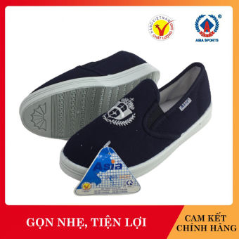 Giày vải ASIA màu xanh đen Giày lười nam, giày sneaker bata thể dục thể thao - bảo hộ lao động