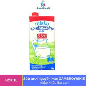 Hộp Sữa Tươi Nguyên Kem ZAMBROWSKIE - Sữa Nhập Khẩu Ba Lan