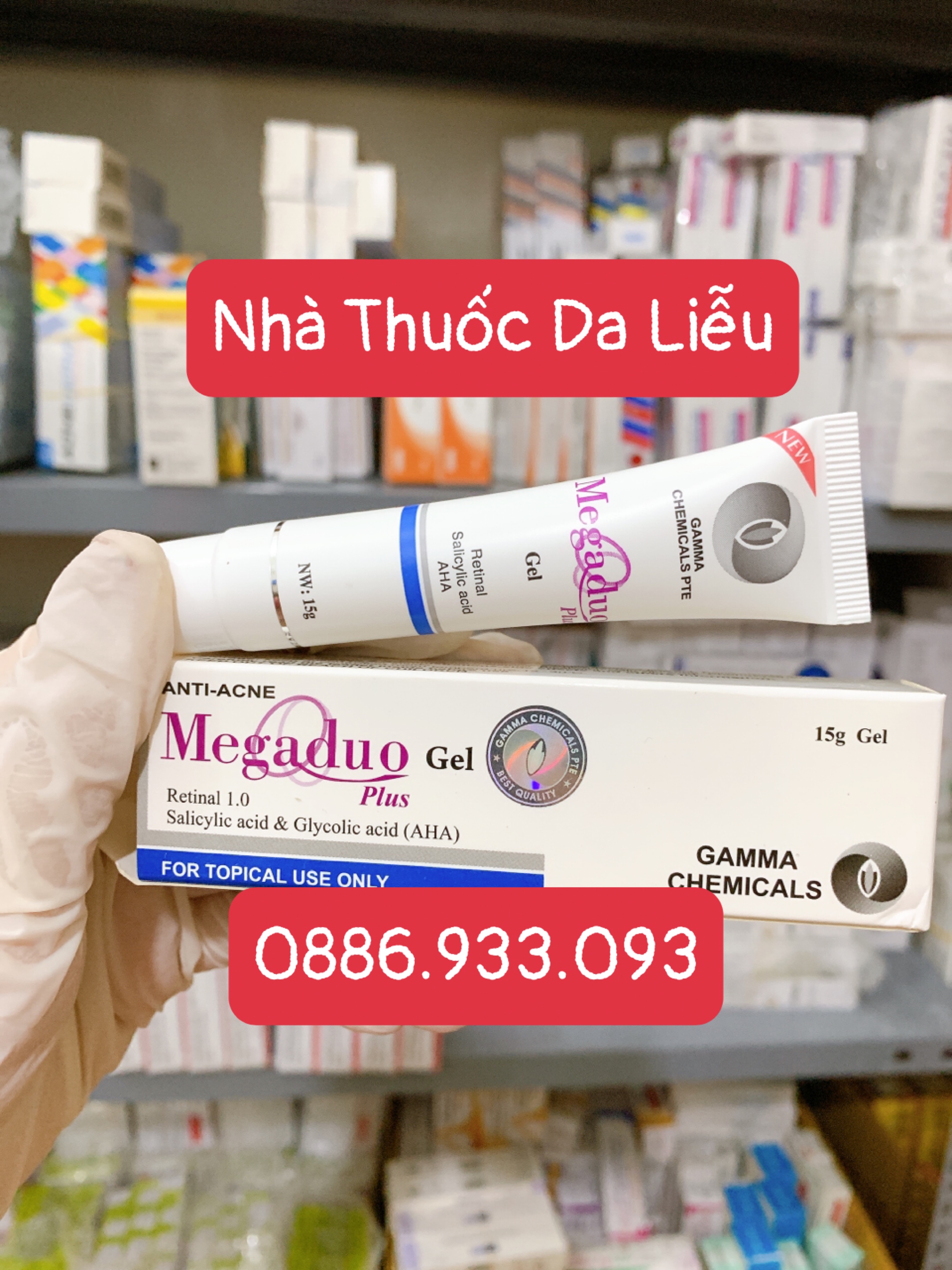 Megaduo gel - Megaduo Plus - Gamma - Gel chấm mụn, lột mụn, sạch mụn ẩn, mụn thâm
