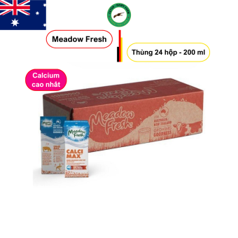 Sữa tươi tiệt trùng Meadow Fresh Calci Max 200ml ít béo - nhập Úc