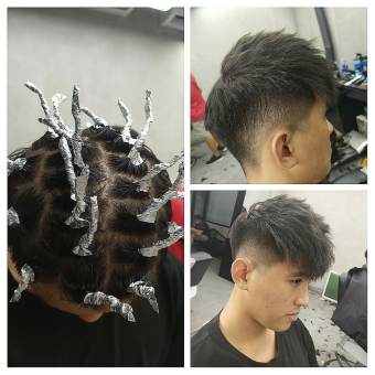 Combo Thuốc Uốn Tóc Con Sâu Tại Nhà Và Giấy Bạc