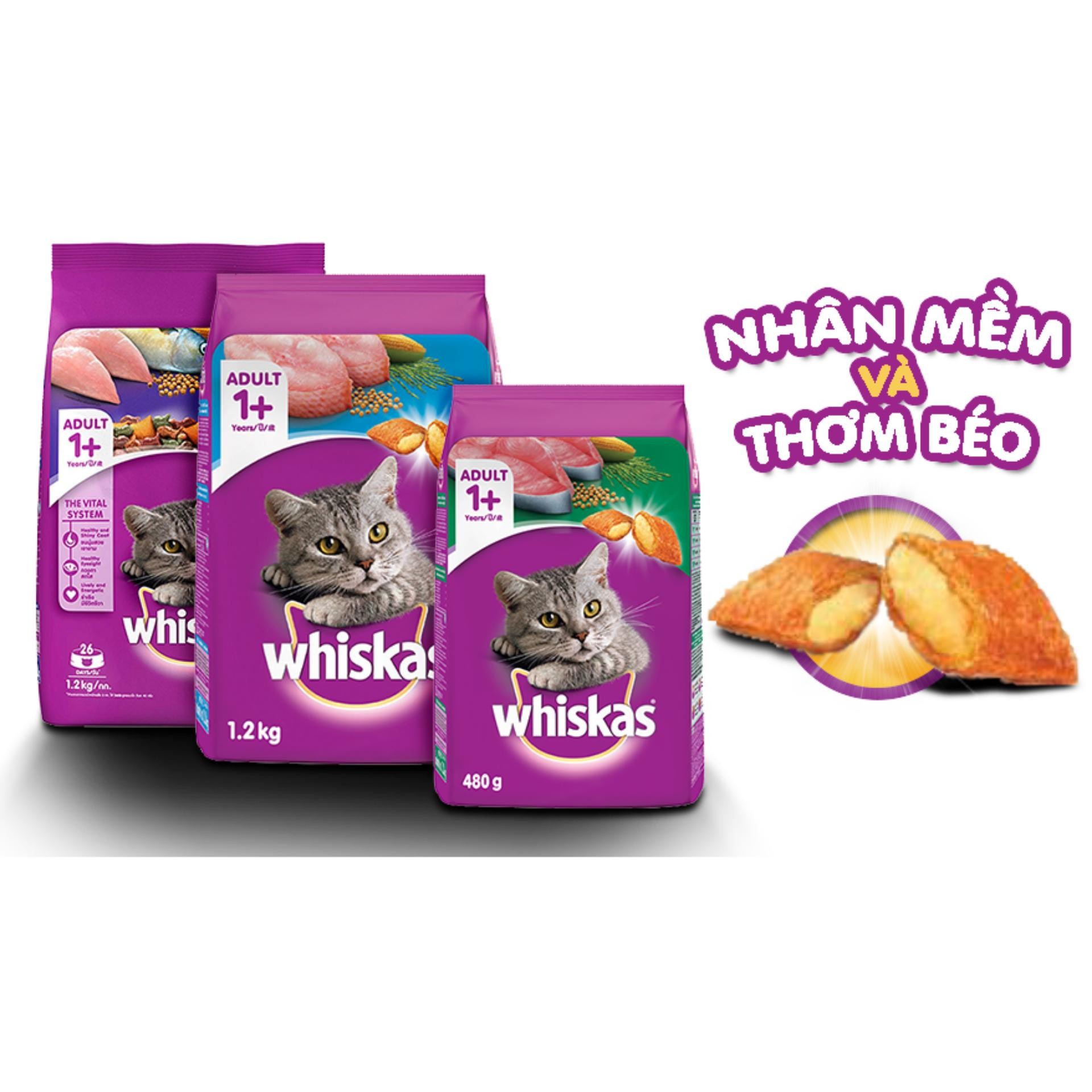 Thức ăn cho mèo Whiskas 1,2kg