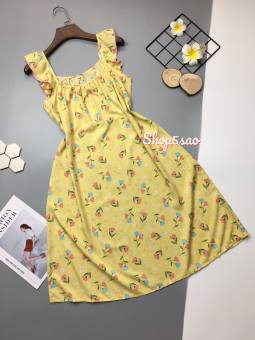 Đầm mặc nhà tole (lanh) SHOP5SAO hai dây siêu xinh (45-68kg)