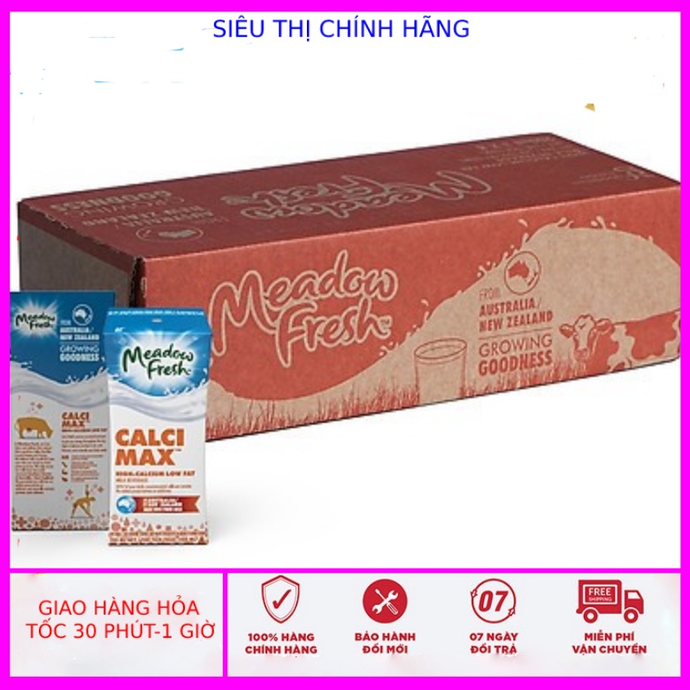 Sữa tươi Meadow Fresh Max canxi thùng 24 hộp 200ml