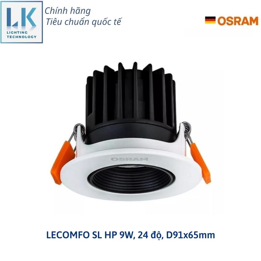 [FREESHIP] Đèn LED trần tròn (AM040070055) thương hiệu OSRAM-ĐỨC (Germany), Cao cấp, chiếu tranh, công suất 9W, góc chiếu 24 độ, hợp kim sơn tĩnh điện, ánh sáng vàng 3000K Hàng do LK Lighting phân phối chính hãng, bảo hành 12 tháng