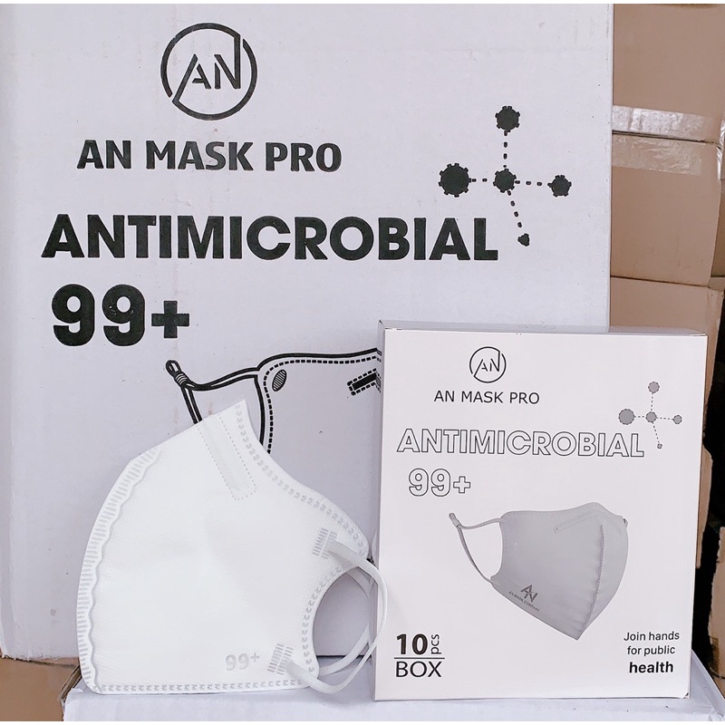 Hộp 50c Khẩu Trang N99 6D AN Mask Pro 5 lớp lọc kháng khuẩn công nghệ nano