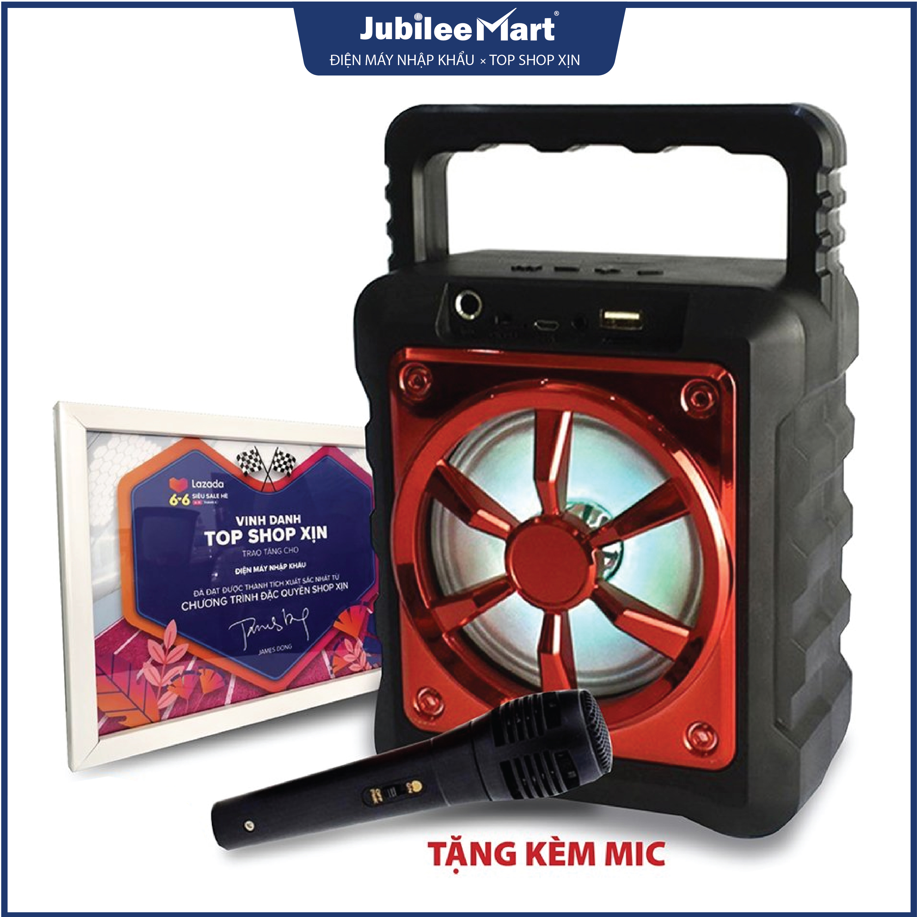 [SIÊU SALE] Loa Bluetooth Kẹo Kéo Có Mic Hát Karaoke Nghe Nhạc Bluetooth, Loa bluetooth, loa kraoke cắm thẻ nhớ, nghe đài FM Siêu Hay - Tặng kèm Mic