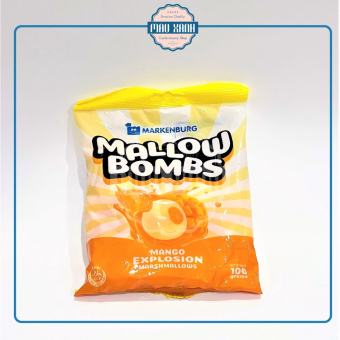 Kẹo Bông Gòn Xốp Marshmallow Nhân Kem Xoài Mallow Bombs Markenburg - Gói 100g