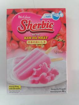Bột Làm Kem Đá kiểu Nhật [VN] SHERBIC Strawberry Ice Cream Powder
