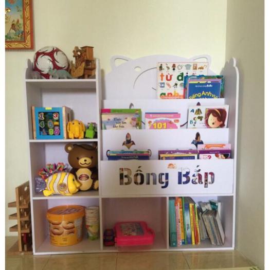 Kệ Sách Gấu 3 Tủ Chứa Đồ Cho Bé PVC Formex Full Bộ Kèm Vít (3 Size)