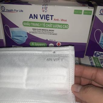 khẩu trang y tế 4 lớp hộp 50c
