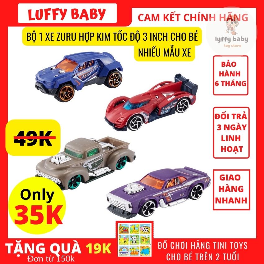 Đồ chơi xe đua tốc độ zuru metal machines 3 inch tinitoy – lub183 – luffybaby – kích thích bé khám phá các phương tiện giao thông, xe mini dễ đem theo khi bé đi chơi, du lịch