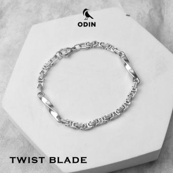 HOÀN TIỀN 15% - Vòng tay ODIN Chain Twist-Blade - thép Titanium 316 KHÔNG GỈ - Bảo hành trọn đời