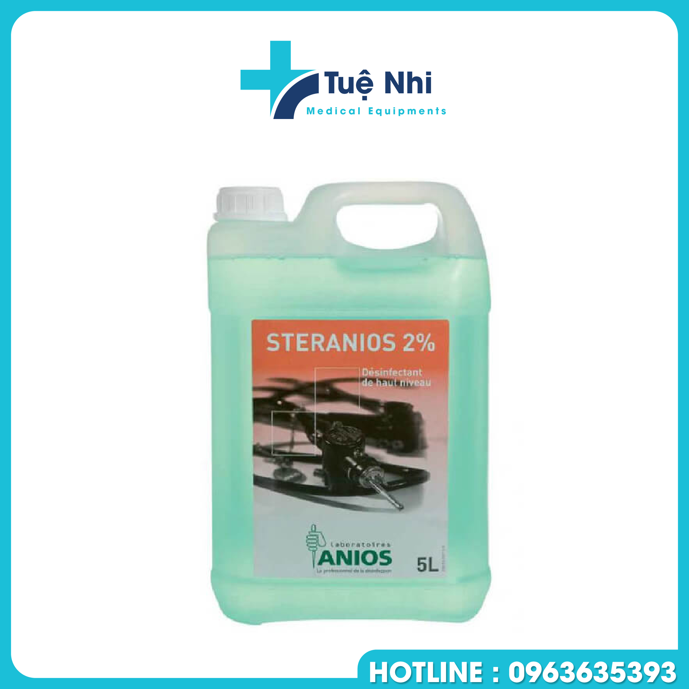 Dung dịch sát khuẩn Steranios 2% can 5 lít