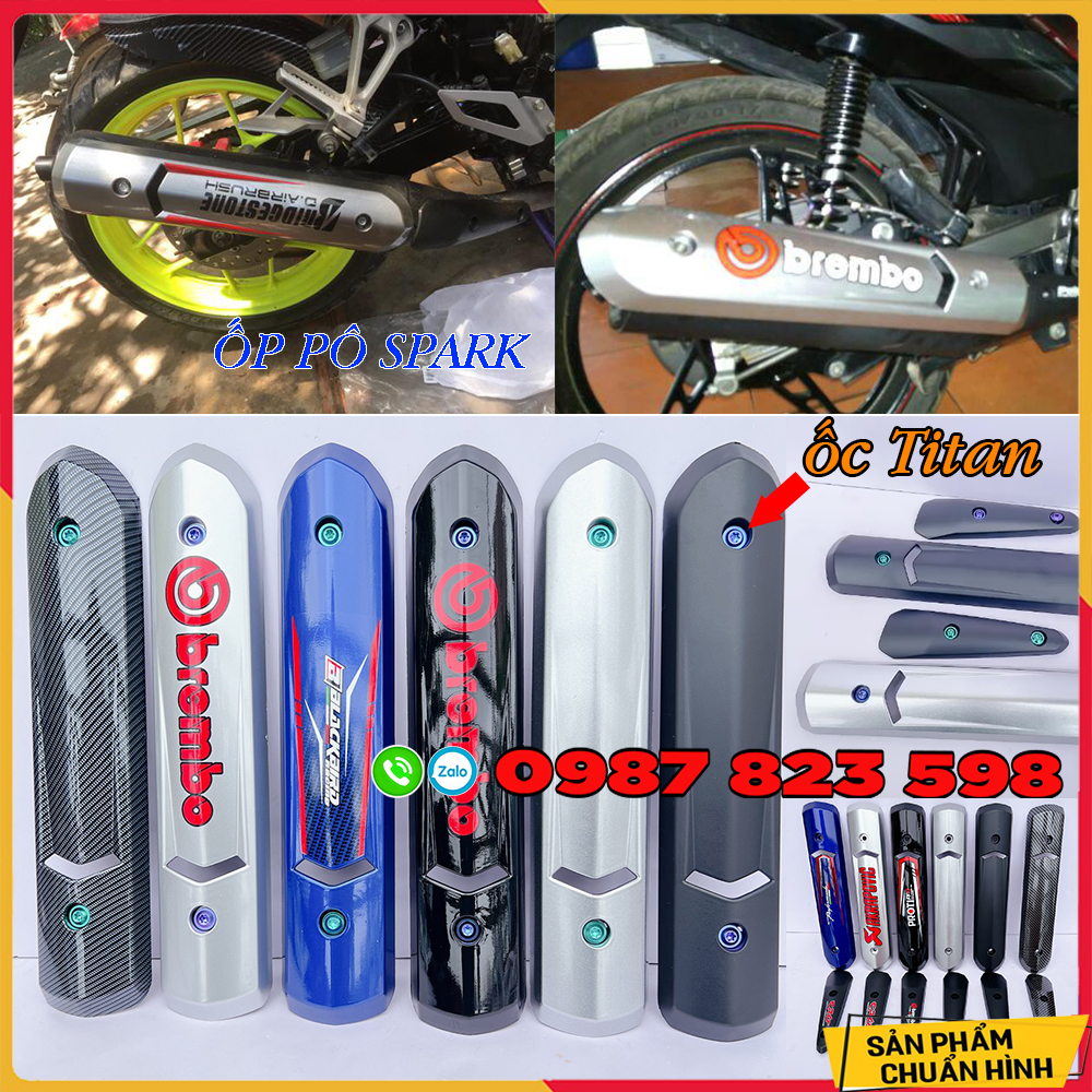 Ốp pô spark lắp sirius, exciter 2010 và chế lắp cho nhiều loại xe