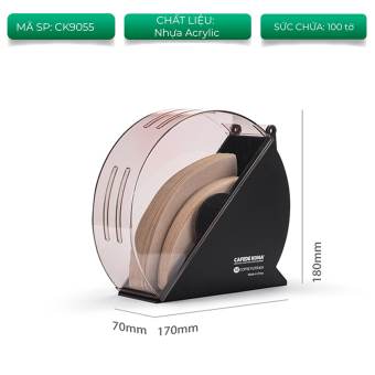 Hộp nhựa đựng giấy lọc cà phê pour over V60 Cafede Kona