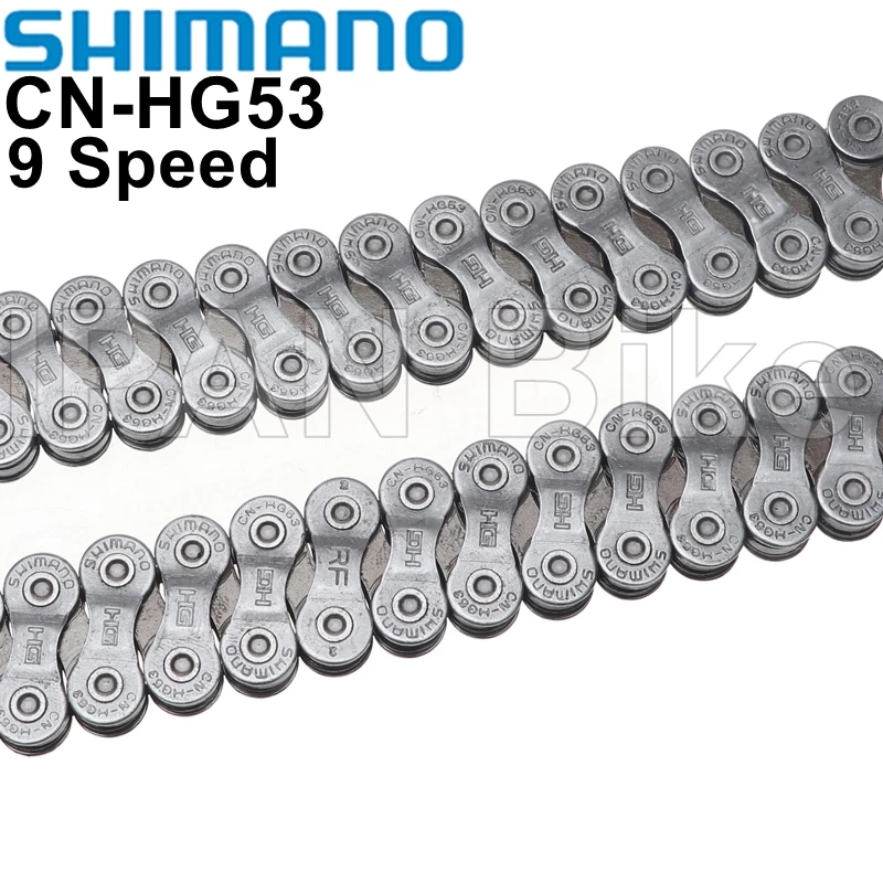 Shimano xích xe đạp alivio cn-hg53 chính hãng xích xe đạp 9 tốc độ xích xe đạp leo núi đường trường hg53 mắt xích 108l/112l/114l/116l