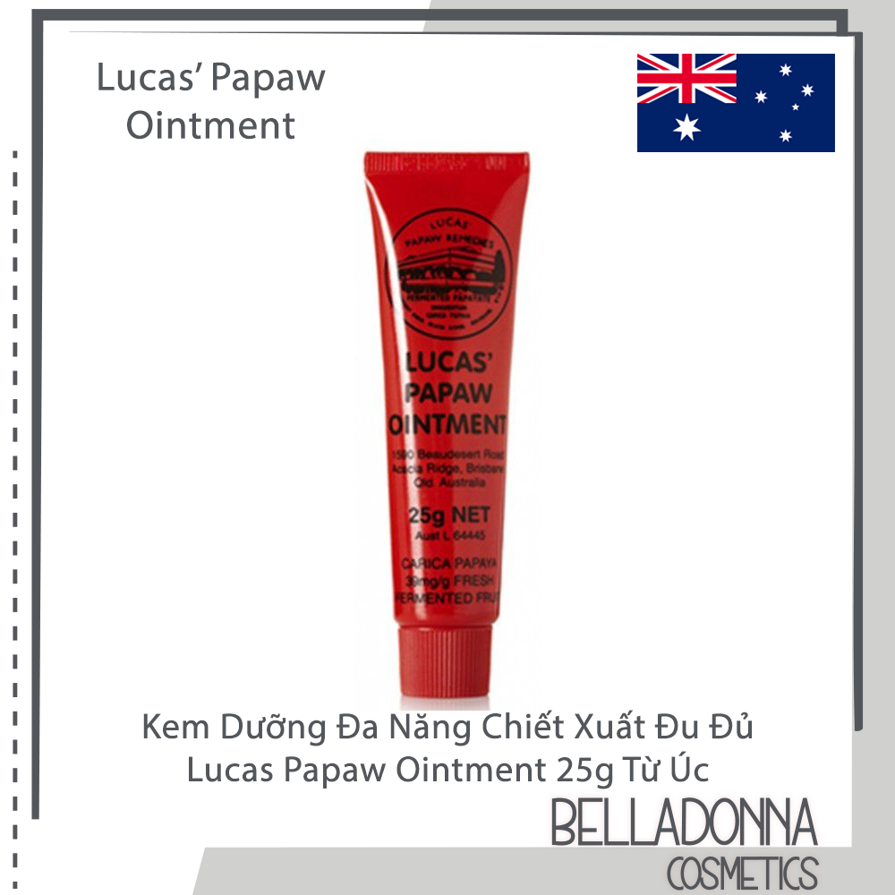 Kem Dưỡng Đa Năng Chiết Xuất Đu Đủ Lucas' Papaw Ointment 25g ÚC