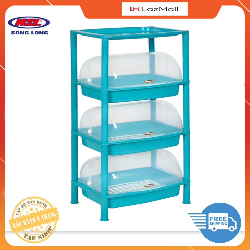 Kệ đựng chén bát có nắp đậy - trạn bát có nắp đậy an toàn sog long - kệ đựng chén đĩa ,màu ngẫu nhiên