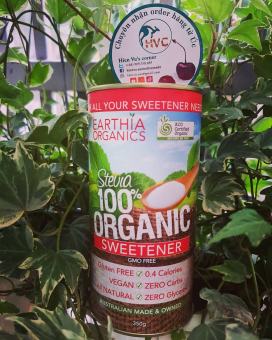 ĐƯỜNG CỎ NGỌT HỮU CƠ STEVIA - ÚC ( làm bánh/ tiểu đường/ ăn kiêng ) - Sugarless Organic Stevia - hũ 400g