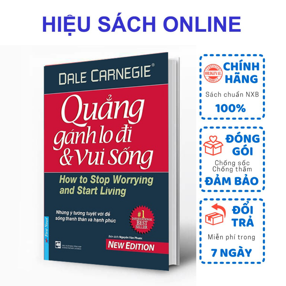 Sách - quẳng gánh lo đi & vui sống - tặng kèm bookmark