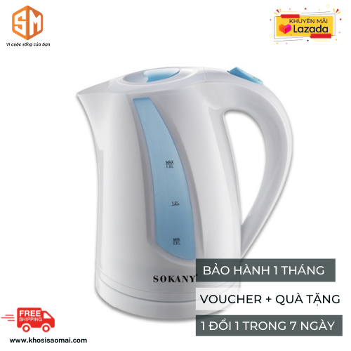 Ấm Siêu Tốc - Sokany Gp302 1,8L - Ấm Đun Siêu Tốc, Bình Đun Siêu Tốc, Bình Siêu Tốc, Ấm Nước Siêu Tốc
