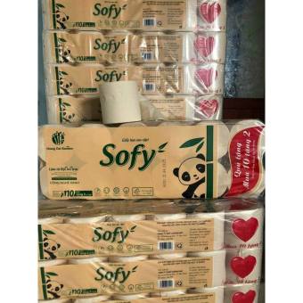 Tặng kèm 1 gói khăn giấy Giấy vệ sinh gấu trúc Sofy 12 cuộn bịch