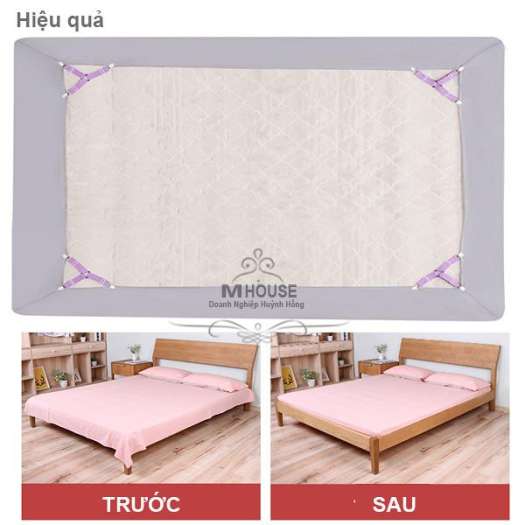 Combo 4 Kẹp Chống Xê Dịch Drap Trải GiườngKẹp Cố Định Chăn Ga GiườngDây Chằng Góc NệmPhụ Kiện Giường Ngủ Bộ Chăn Gói Drap Giường