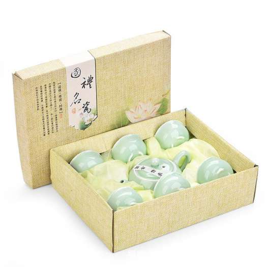 BỘ ẤM CHÉN PHA TRÀ MEN NGỌC 3D HÌNH CÁ