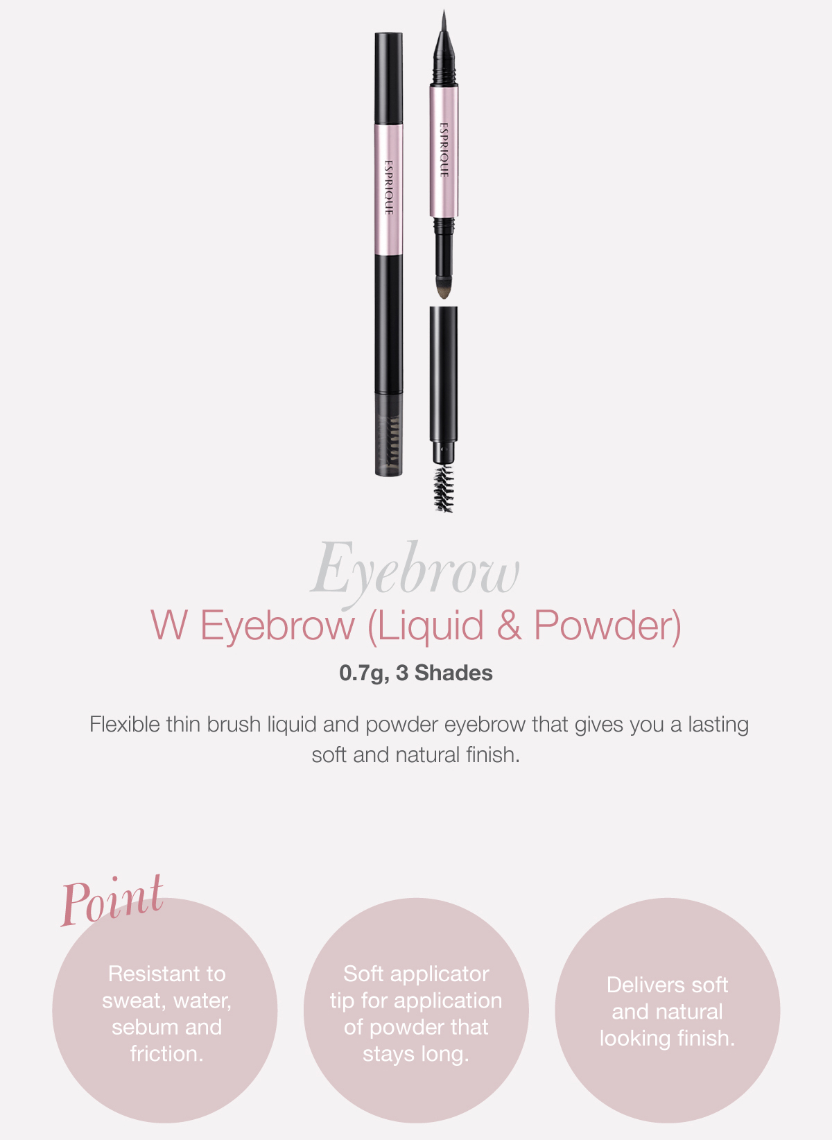 Fasio Powder Eyebrow Pencil – 0,7 G, BR301 Light Brown, Augenbrauenstift