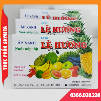 Ấp xanh Lệ Hương hộp 12 ống, áp xanh ướp thịt làm lạp xưởng
