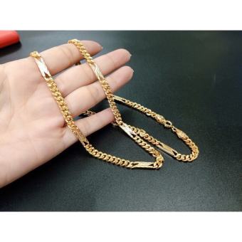 Dây chuyền lật chữ N nam nữ siêu sáng mạ vàng chuẩn 18k