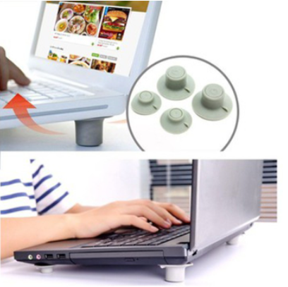 Bộ 4 Nút Silicon Kê Chân Laptop Chống Nóng, Tản Nhiệt Cool Feet, Nút Cách Nhiệt Máy Tính, Giá Đỡ Laptop
