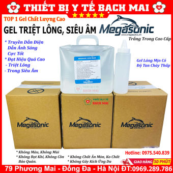 GEL TRIỆT LÔNG MEGASONIC TRẮNG CAO CẤP - GEL SIÊU ÂM