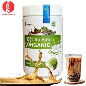 Bột trà sữa pha sẵn organic trà sữa matcha trà sữa healthy hộp 500gram