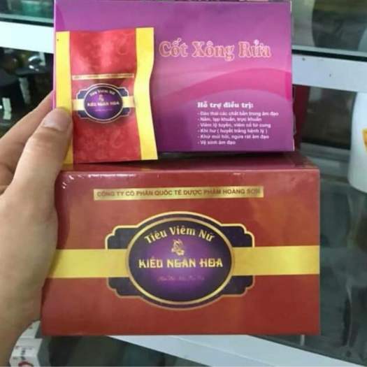Combo viên đặt phụ khoa Tiêu Viêm Nữ Hoàng Sơn và Cốt xông rửa vệ sinh vùng kín Newstyle DDVS07