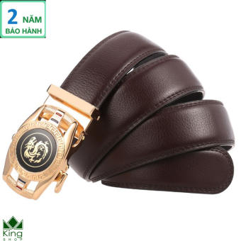 Thắt Lưng Dây Nịt Nam Da Bò 100% Da Bò 2 Lớp Khóa Tự Động N24 - Đồ Da Kingshop