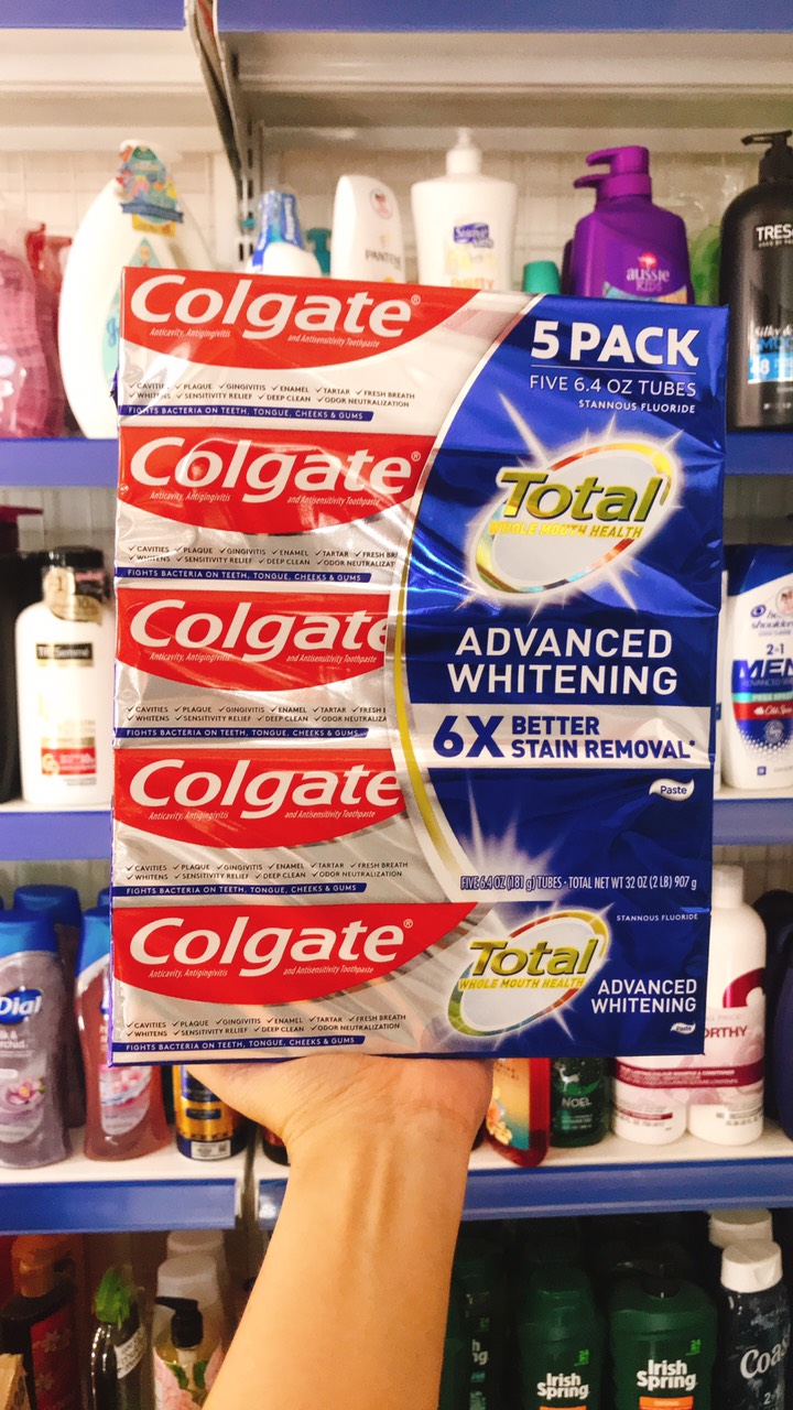 Kem Đánh Răng Colgate Total SF Advanced Whitening Của Mỹ 181g