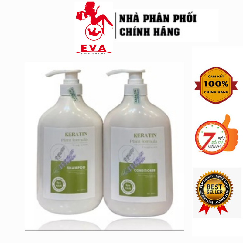 Dầu Cặp Collagen Keratin Plant Formula Siêu Mềm Mượt 800ml hương nước hoa rất thơm