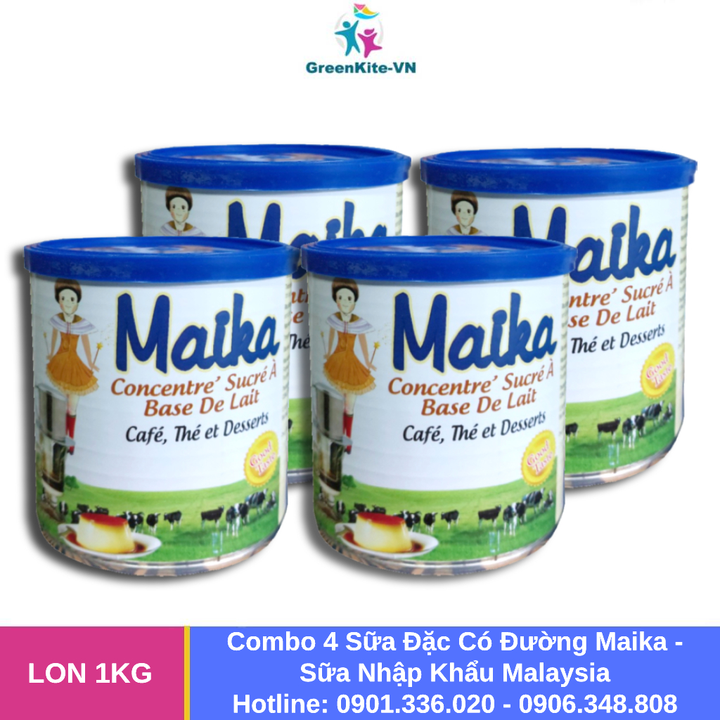 Sữa đặc có đường maika - sữa đặc nhập khẩu malaysia lon 1kg