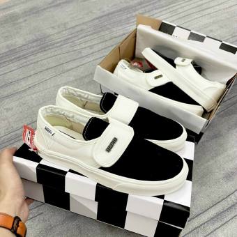 Full Box giày thể thao Vans Fear of god đen trắng , Vans Dán Trắng Đen siêu đẹp
