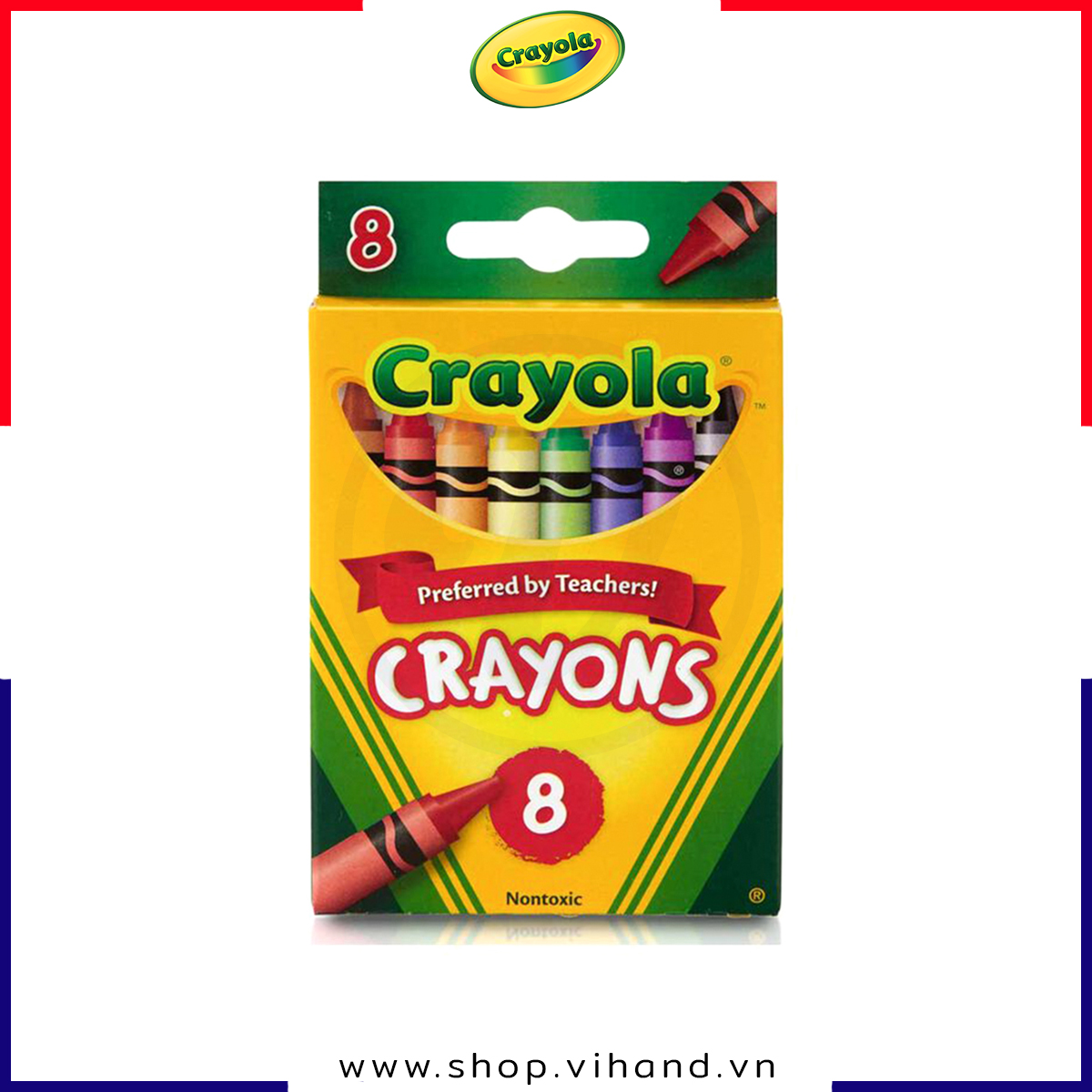 Bộ 8 bút sáp màu tập tô cho trẻ Crayola Crayons