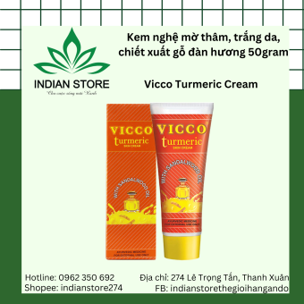 Kem nghệ mờ thâm sáng da- Vicco Tumeric Cream 50g