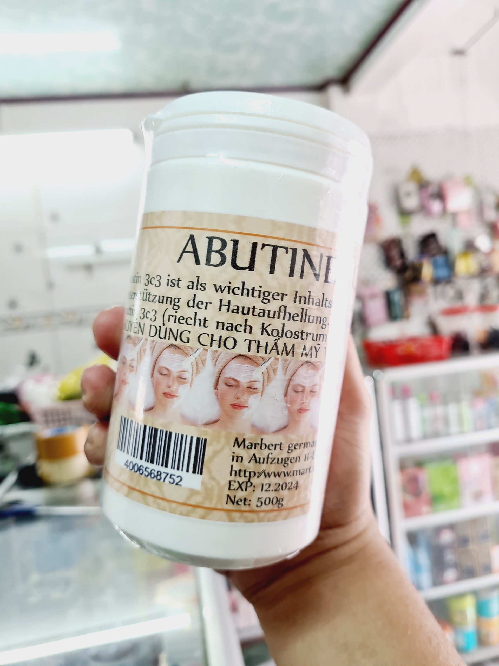 Kích trắng abutin 3C3 hũ to 500gr ,hàng sẵn