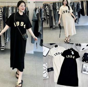 Váy Polo, Đầm Polo 1994 From Rộng, Dáng Dài Chất Tổ Ong